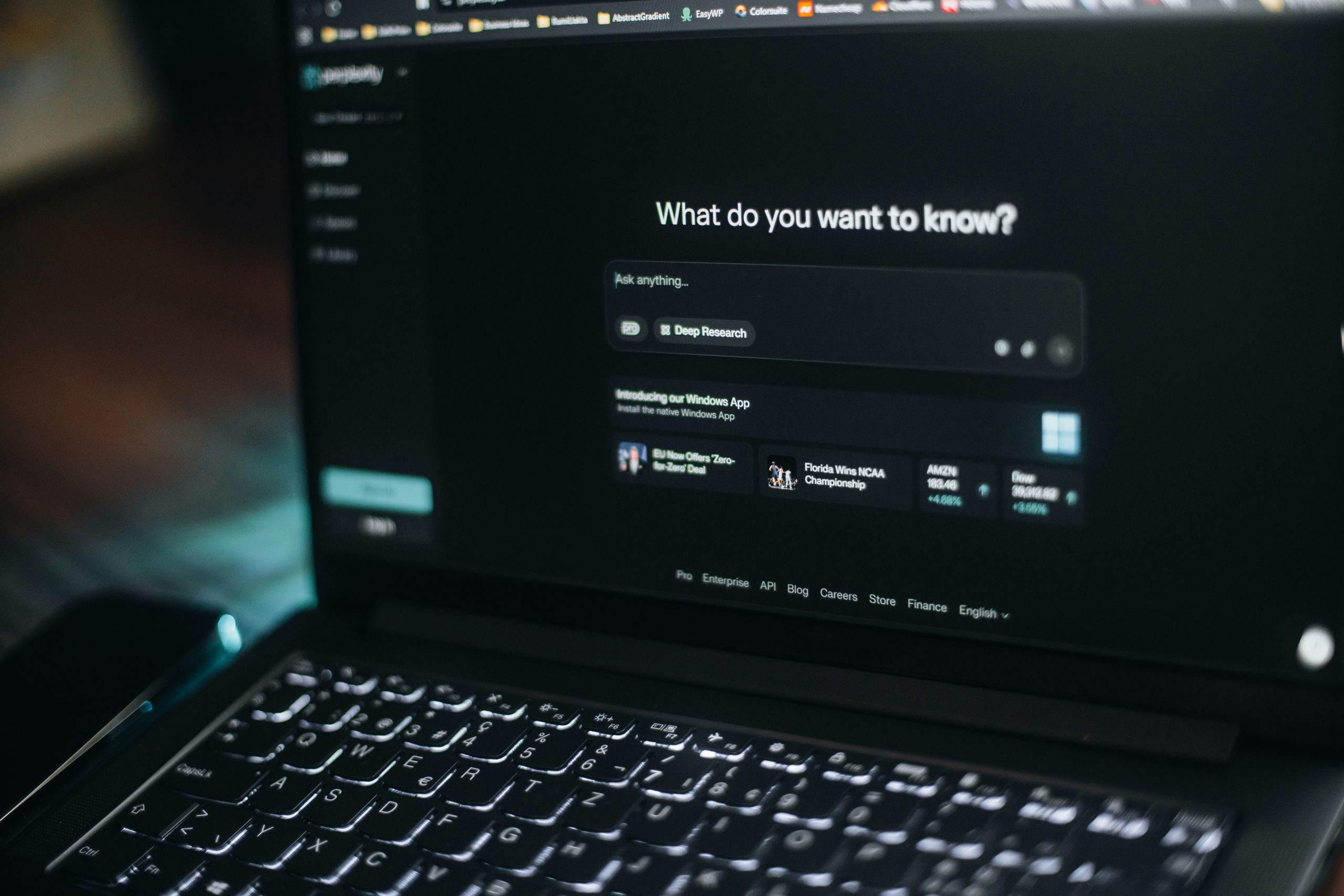 an open laptop with chatgpt as a search engine on the screen
